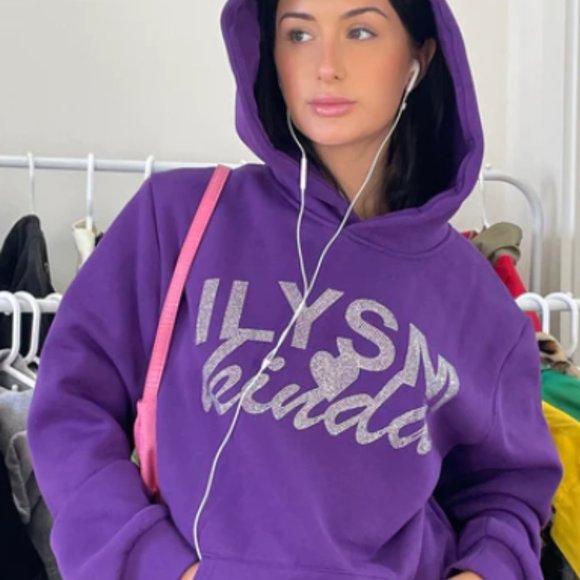 ILYSM Kinda | Tops | Ilysm Kinda Hoodie | Poshmark